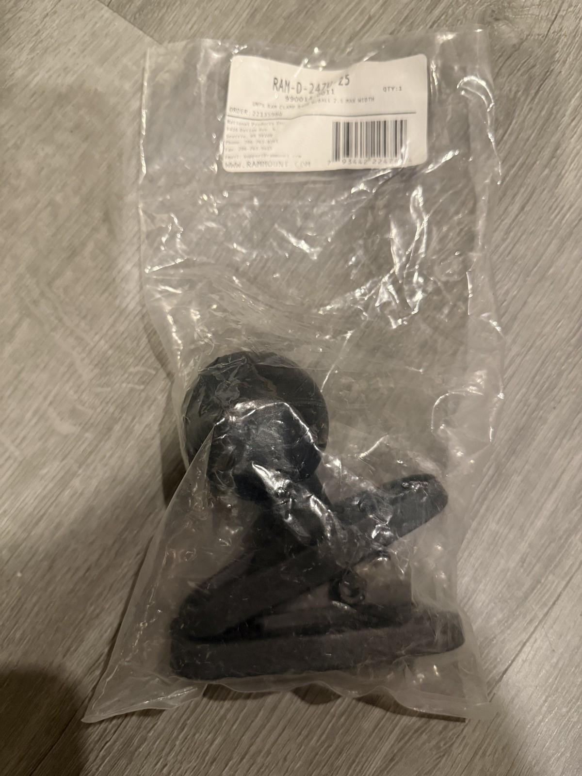 New RAM Mount Post Clamp Base w/ 2.25" Ball - Fits Square Posts up to 2.5"