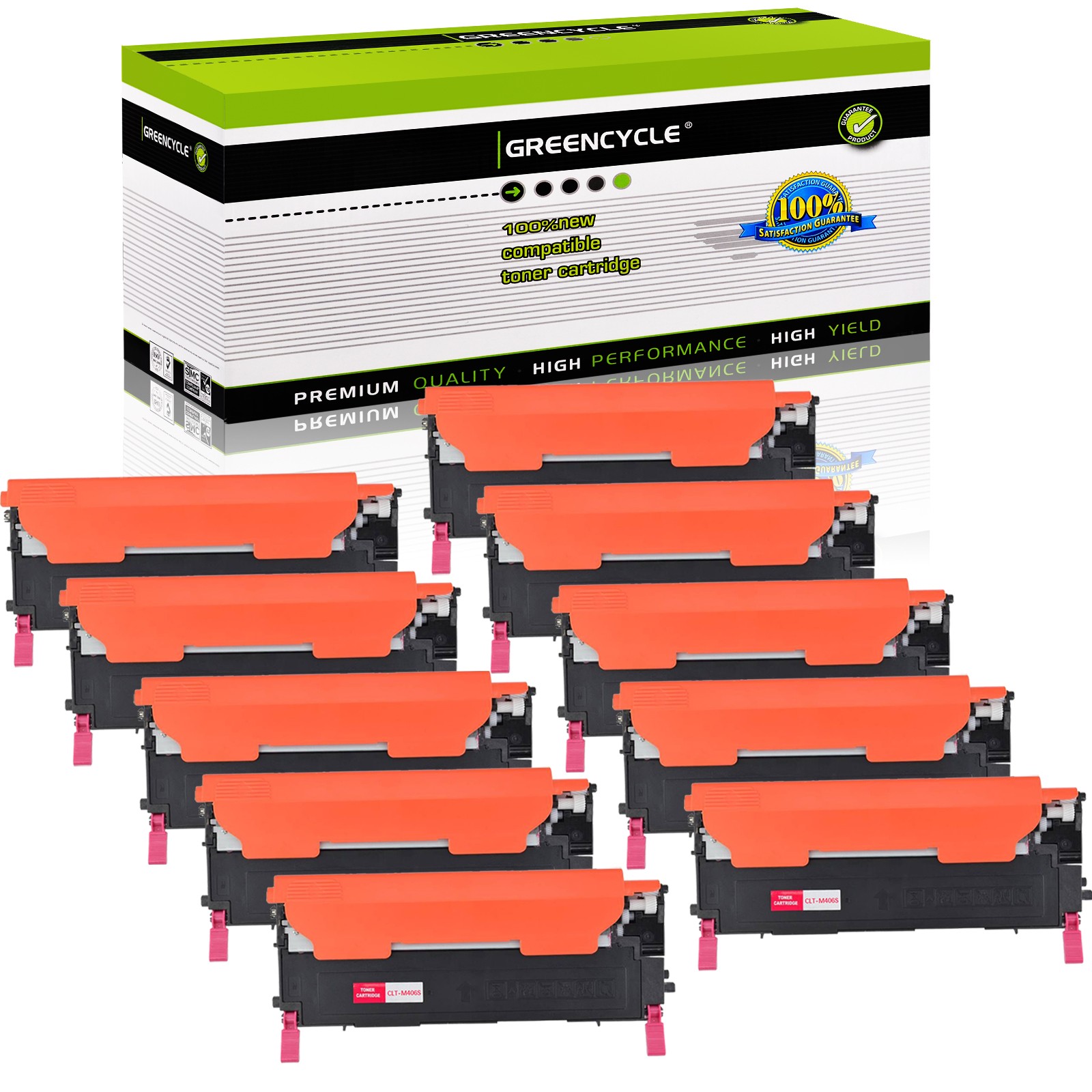 10 CLT-M406S 406 Magenta Toner Fit For Samsung CLP-360 362 363 364 365 365W 367W