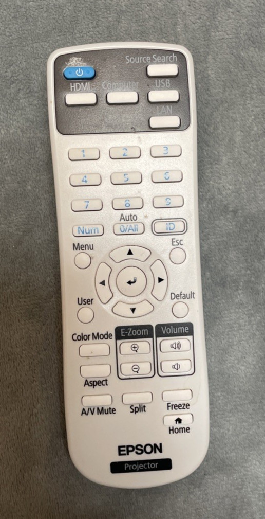 Genuine OEM Epson 219863500 Projector Remote Control White