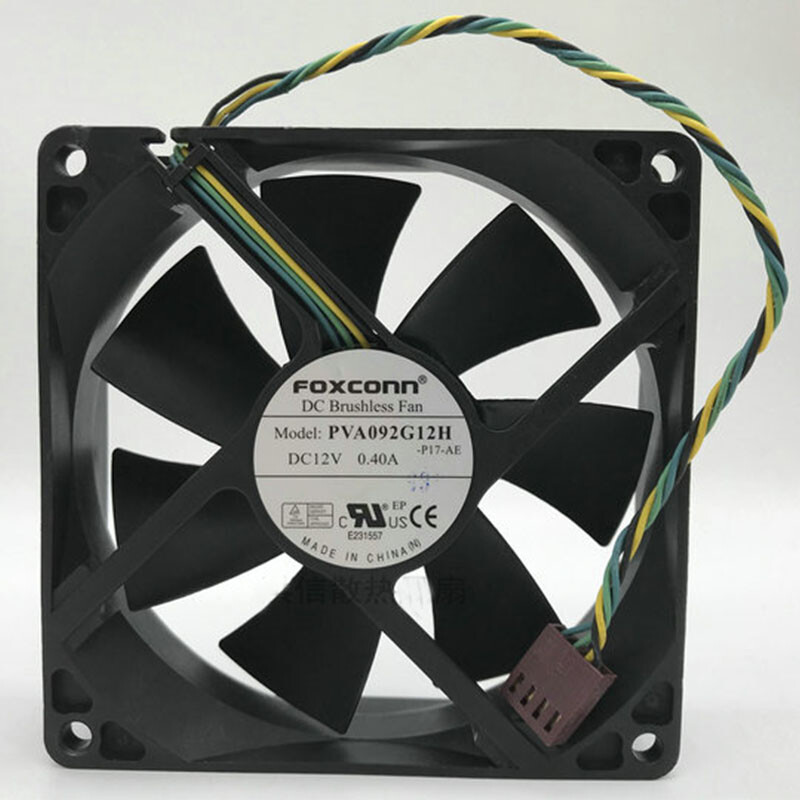 For Foxconn 9025 PVA092G12H DC12V 0.4A 4Pin Cooling Fan