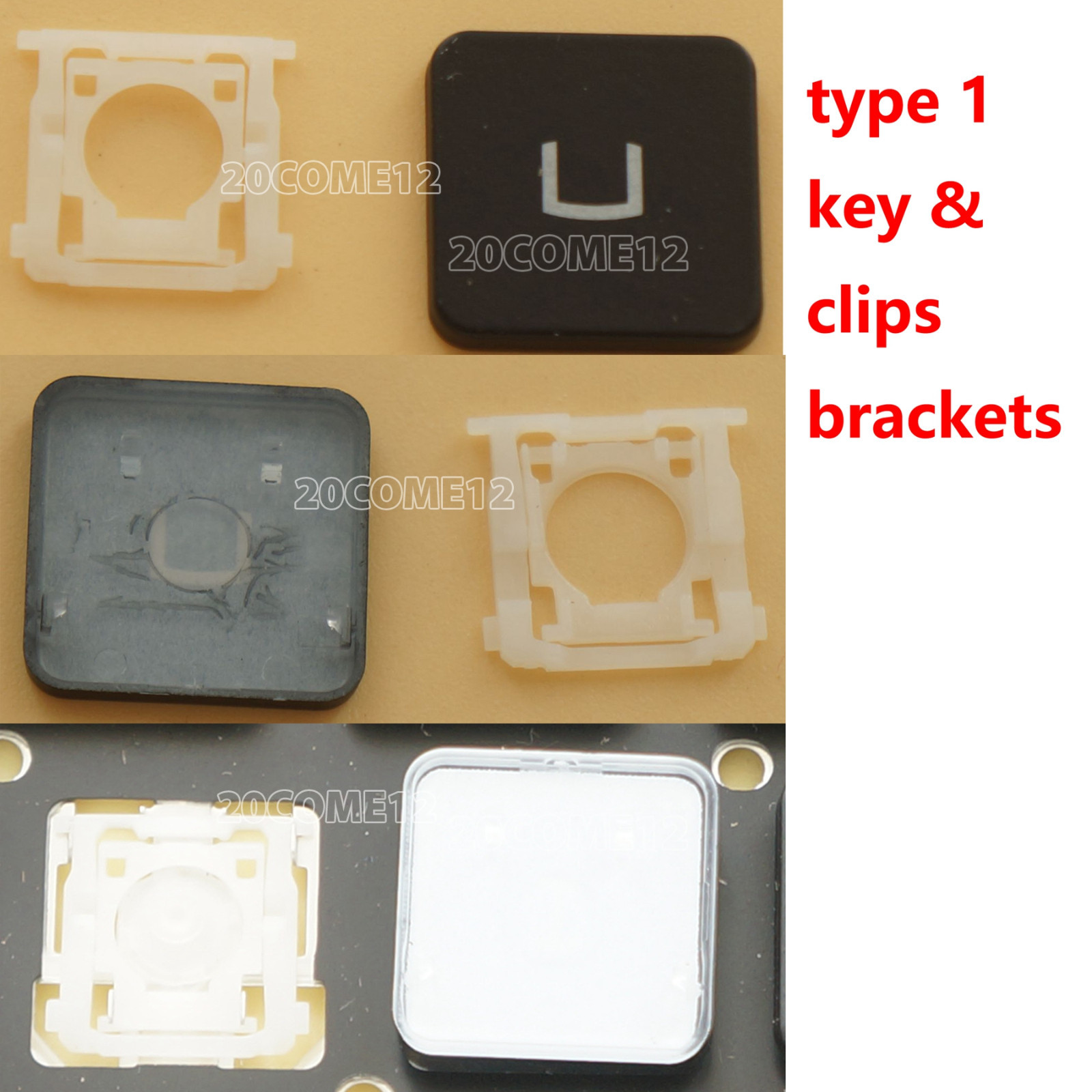 NEW For MSI GS75 GE65 GE75 GT76 GL63 backlit US keyboard KEY & Clips Brackets