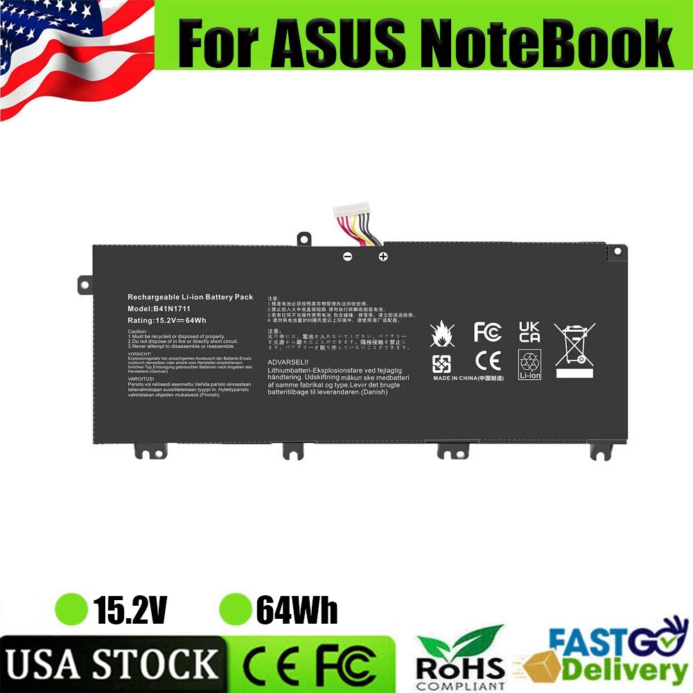 NEW B41N1711 BATTERY FOR ASUS ROG STRIX GL503GE GL703GE GL503VM FX503 15.2V US
