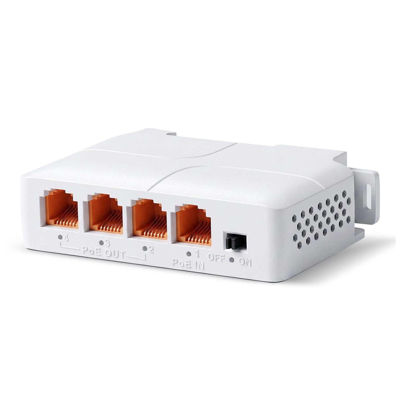 2.5G PoE Extender 1 in 3 Out 2500Mbps Repeater 90W IEEE802.3af/at/bt 330ft