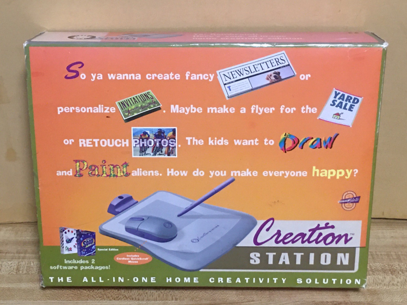 Vintage CalComp Creation Station - Complete in Box - Untested / As-Is