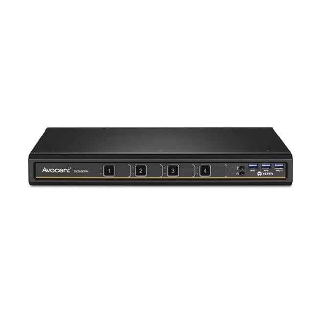 Vertiv SV240DPH400 KVM Switch 4 Port USB 3.0 TAA Compliant