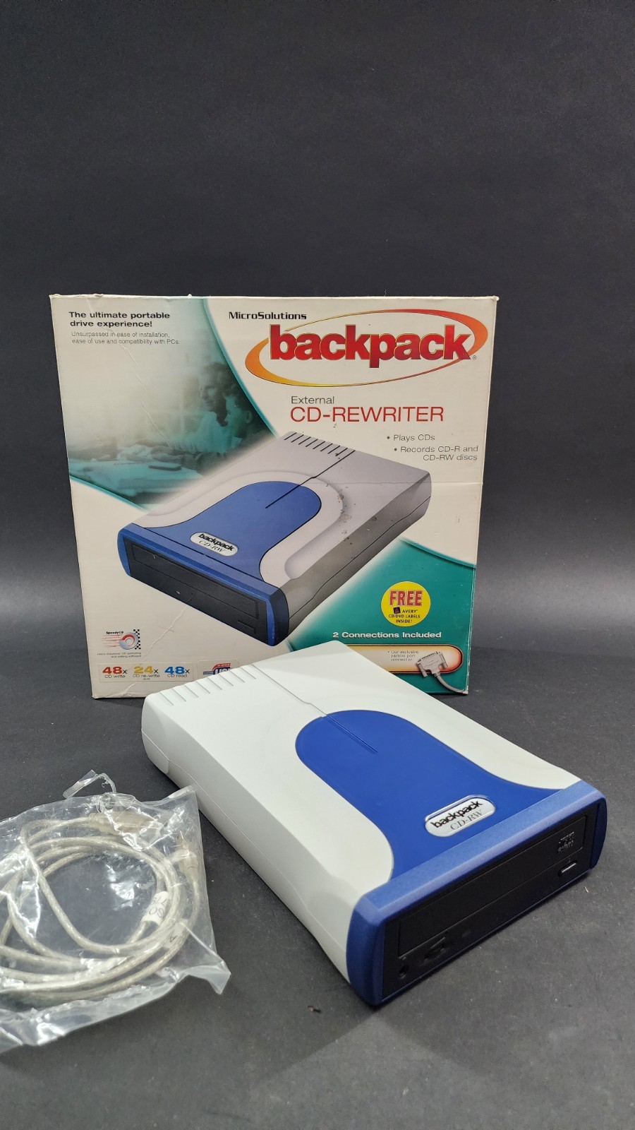MicroSolutions Backpack 222010 External CD/DVD Drive