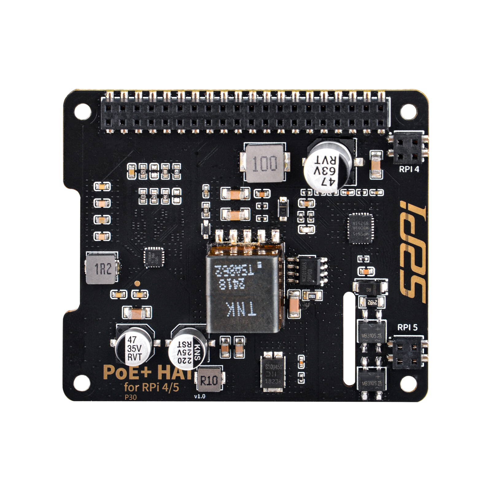 P30 PoE+ HAT & Active Cooler Kit For Raspberry Pi 5