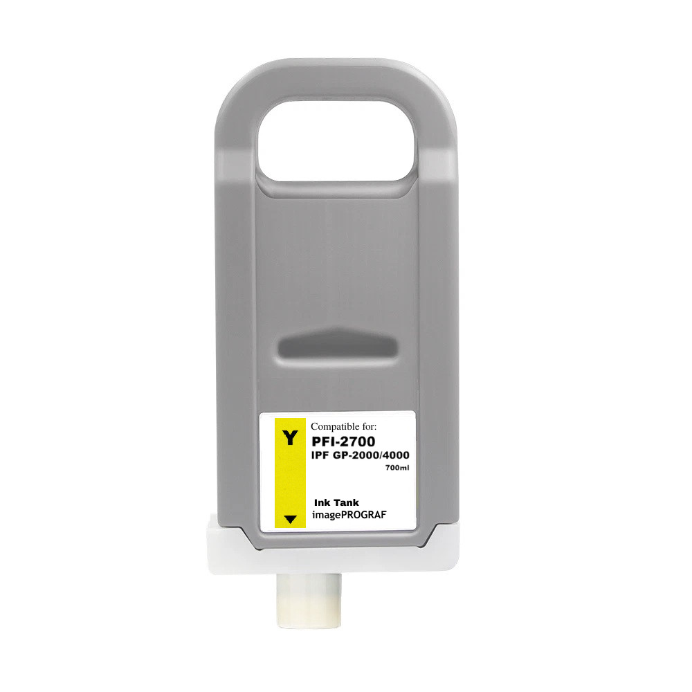PFI-2700 Yellow Ink Cartridge for Canon IPF GP-2000 GP-4000 PFI2700Y