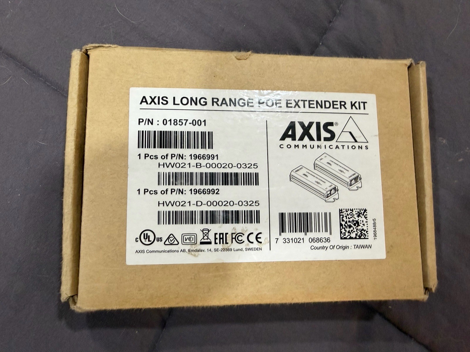 AXIS LONG RANGE POE EXTENDER KIT 01857-001