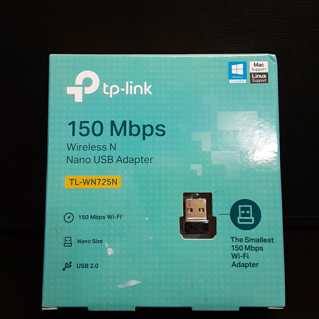 TP-Link TL-WN725N N150 150Mbps Wireless Nano USB 2.0 WiFi Network Adapter Dongle
