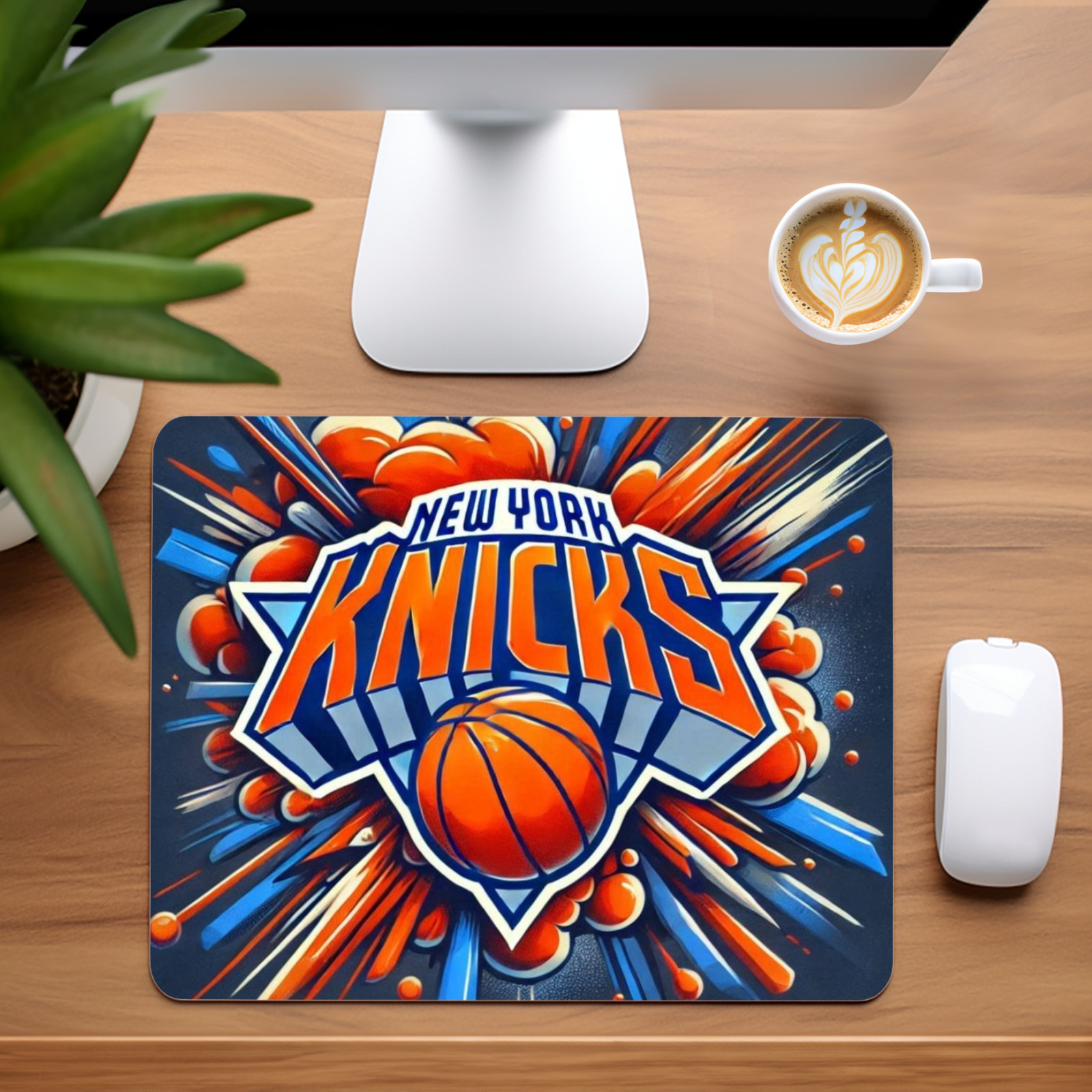 New York Knicks Custom Non-Slip Neoprene Mouse Pad Home Office