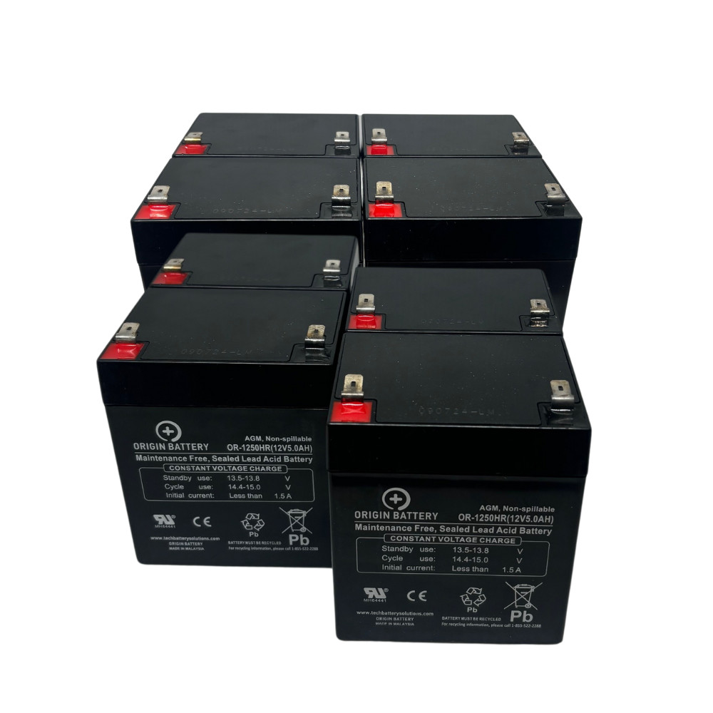 APC RBC43 Battery Kit for SUA2200R2ICH SUA3000R2ICH Smart-UPS 12V 5AH 8-Pack
