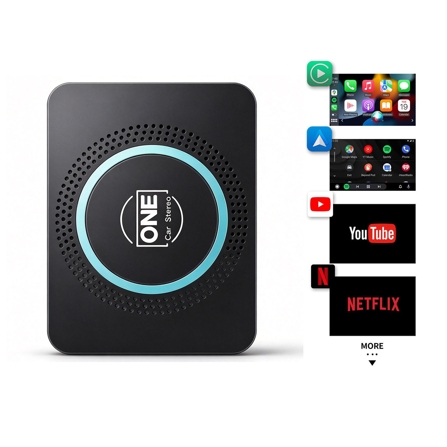Wireless CarPlay Android Magic Ai Box Adapter For YouTube Netflix Video 4+64GB