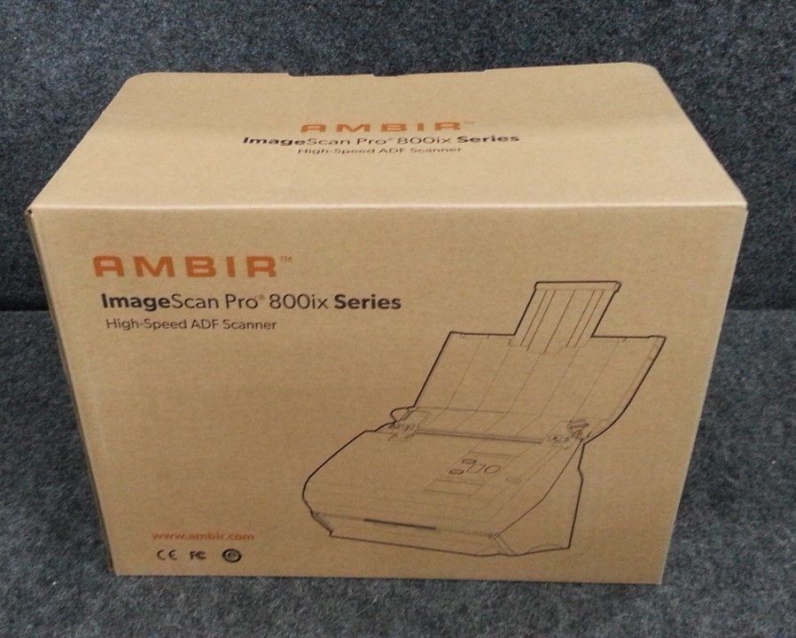 Ambir ImageScan Pro 820ix-BCS 20ppm High Speed ADF Scanner, for Windows PC