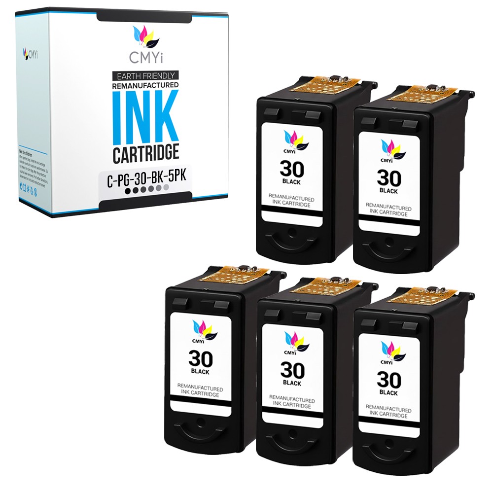 5PK Compatible CMYi PG30 Ink Cartridge for Canon PIXMA MP140 MP190 MX300 MX310