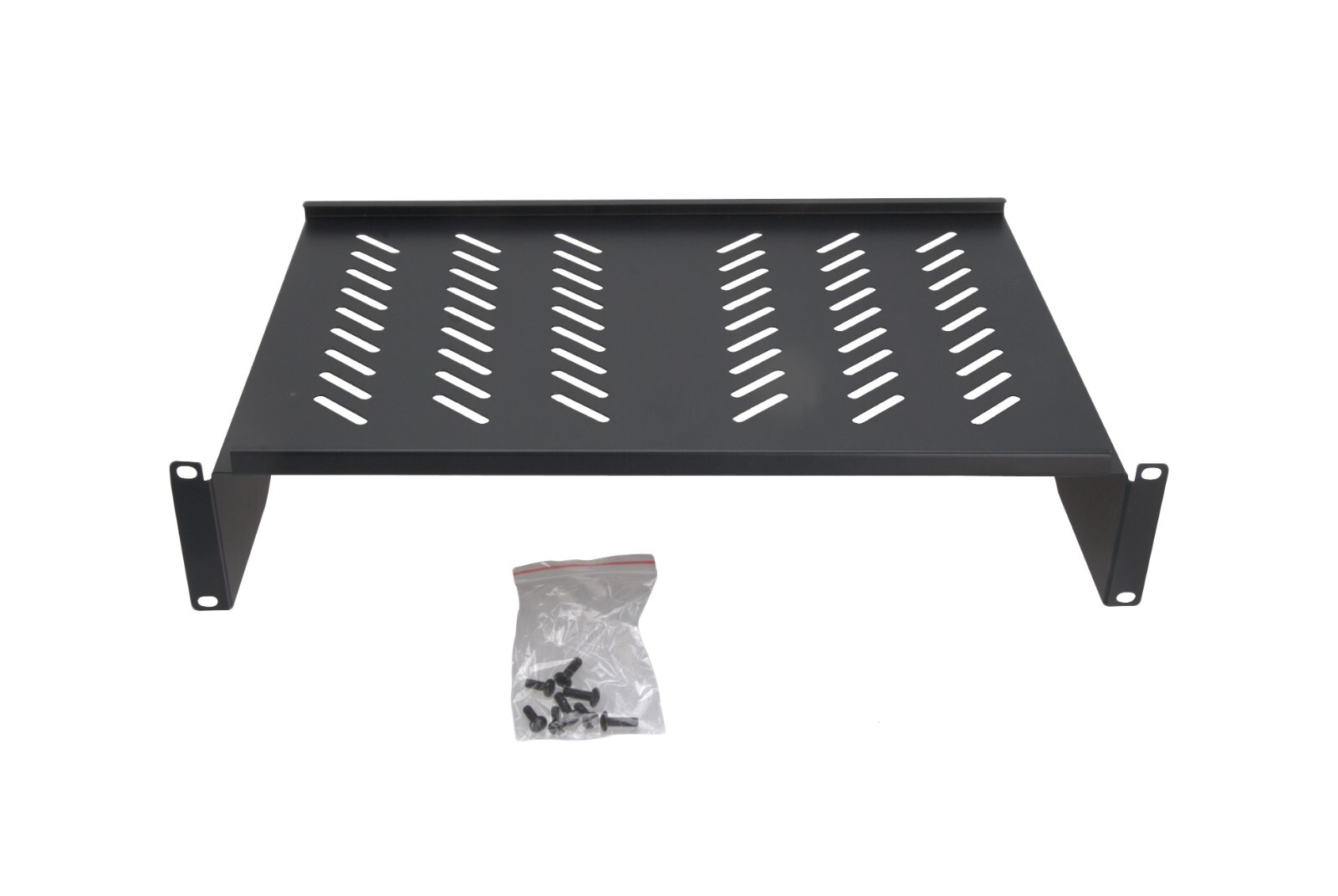 Cantilever Network 2U Server Shelf Mount 19" Vented Rack Mount 12.24" Deep Tray