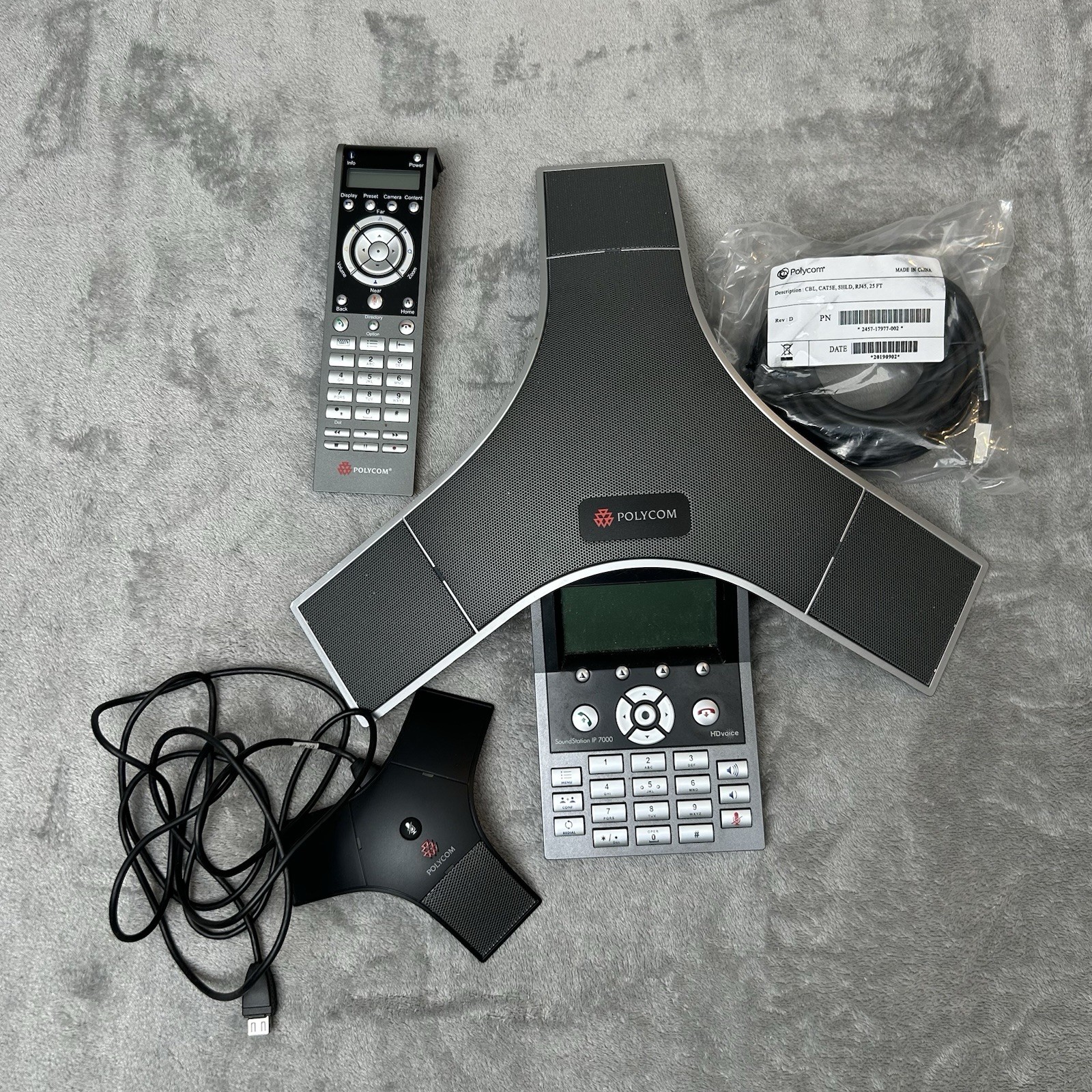 Polycom Soundstation IP 7000 PoE VoIP Conference Phone 2200-66800-025 PARTS ONLY
