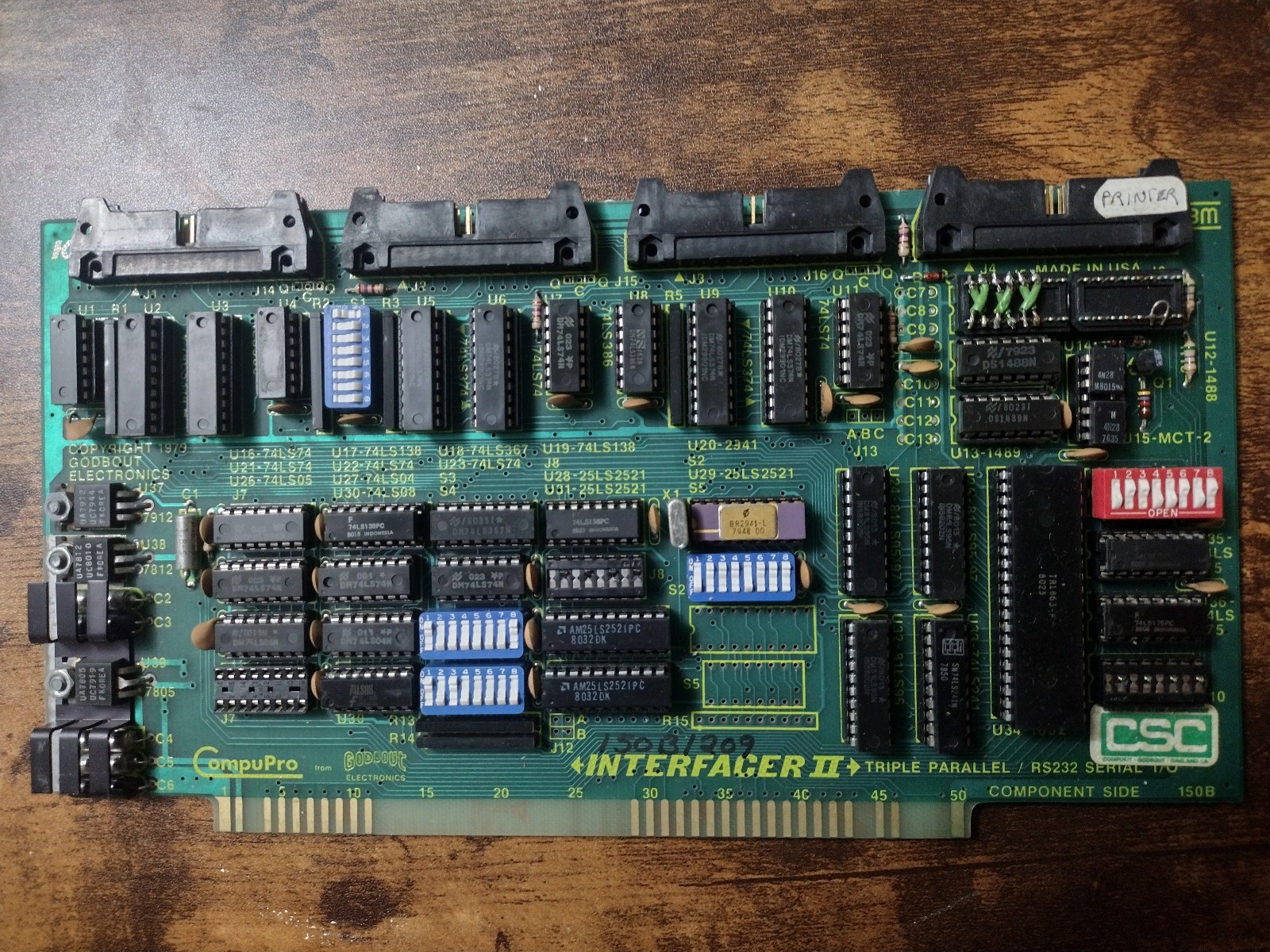 Rare Vintage Compupro Interfacer II S100 Card