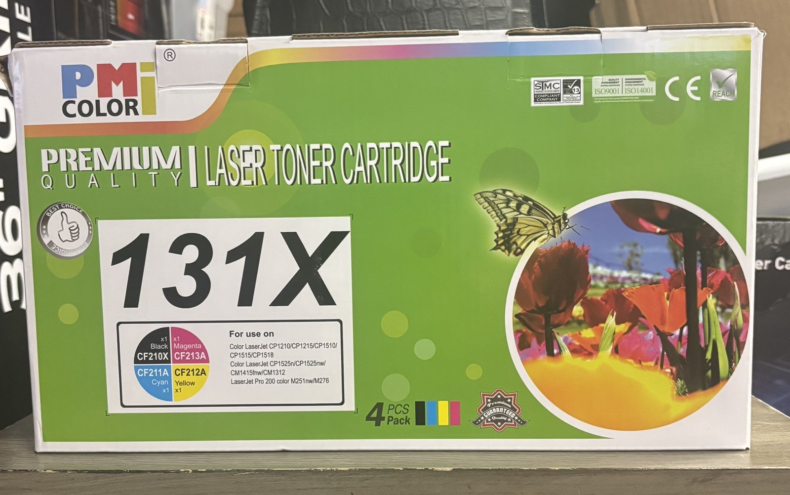 131X HP Compatible, PMI Color Toner Cartridge Set – 4 Pack High Yield