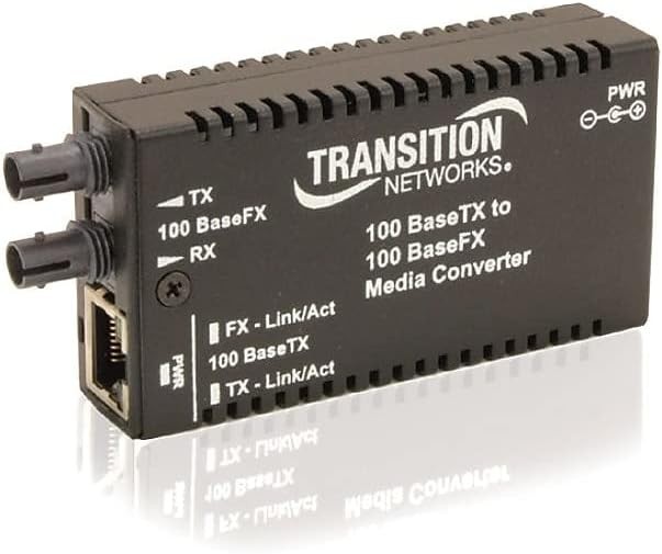 NEW "Transition Networks" Mini Fast Ethernet Media Converter Model M/E-TX-FX-01(