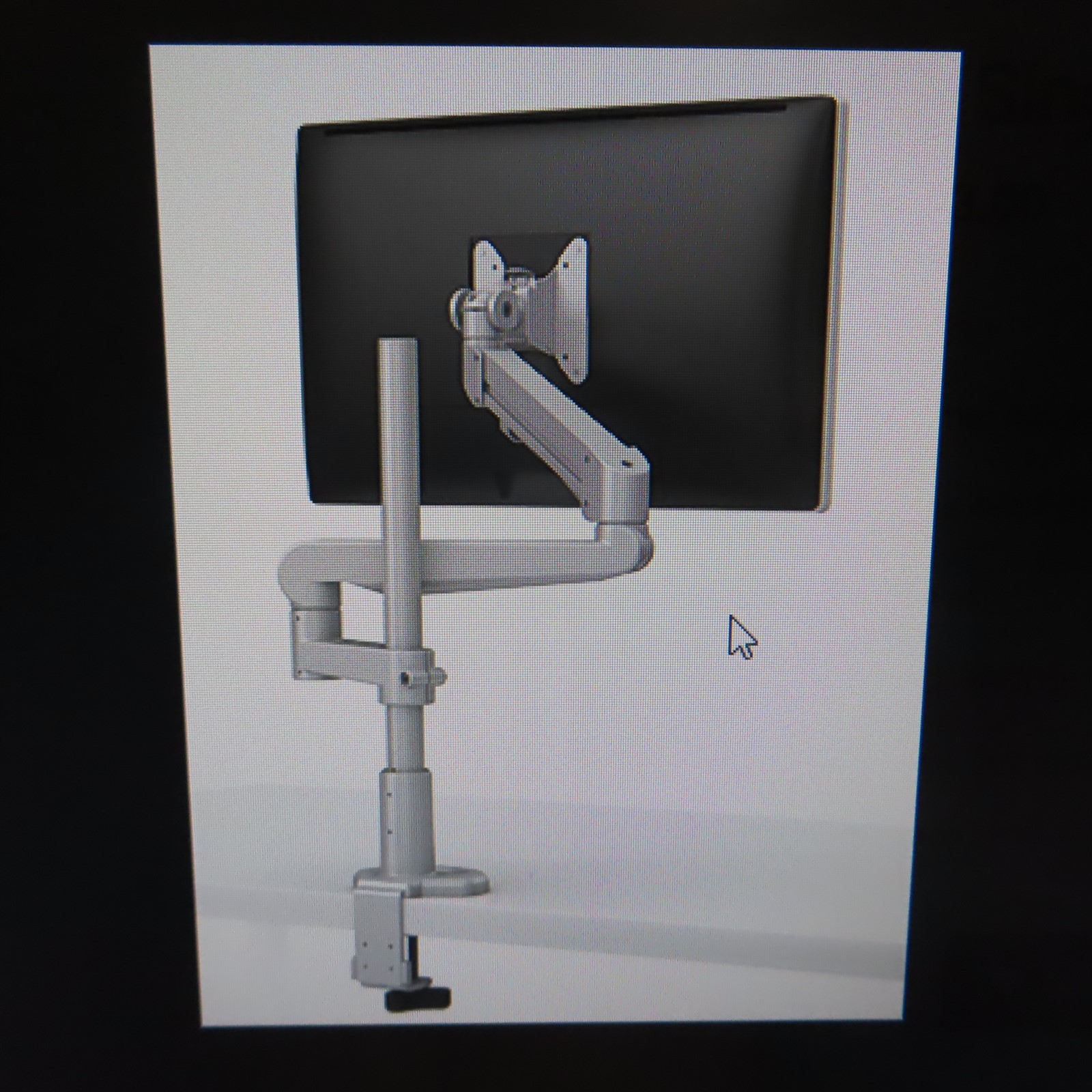 Monitor Swivel Stands ESI EVOLVE1-FM-V4-SLV Ergo 1x Monitor Base Ergonomic