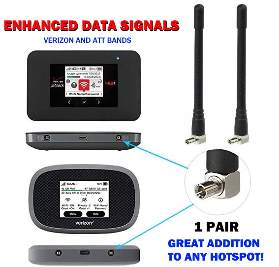 TS9 STUBBY ANTENNA PAIR ⭐ For HOTSPOTS AND DEVICES ⭐ Boosts SIGNAL USA DEALER