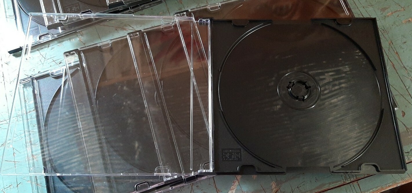 375+ Slim Single CD DVD Disc Jewel Disk Storage Case Black Clear Plastic Box 5mm
