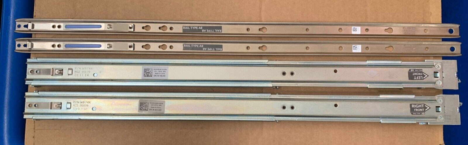 Dell ReadyRails A8 1U 2/4-Post Static Rail Kit - R320 R330 R420 R430 R620 R630