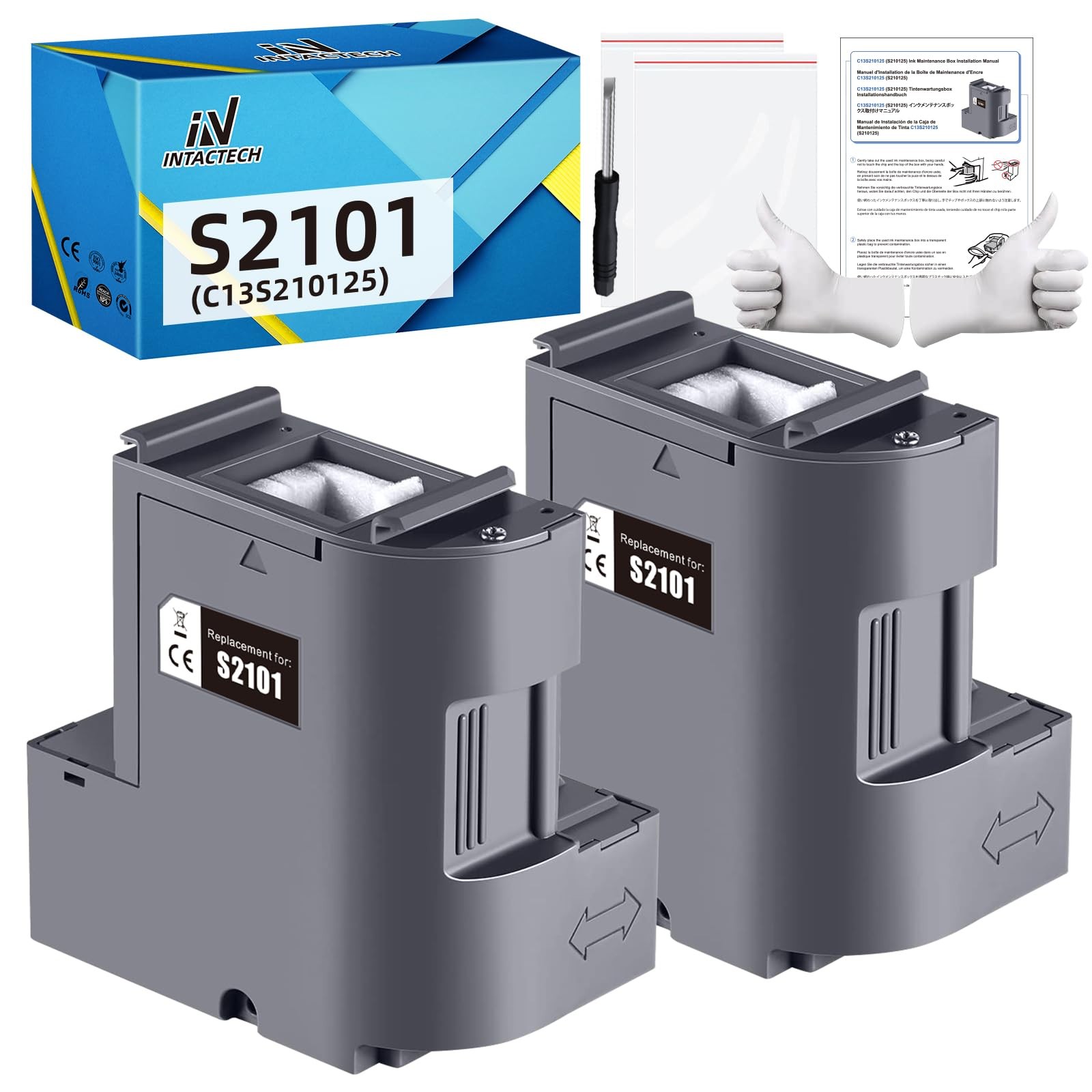 2 PCS S210125 Maintenance Box Replacement For SCF170 SCF100 SCF130 SCF160