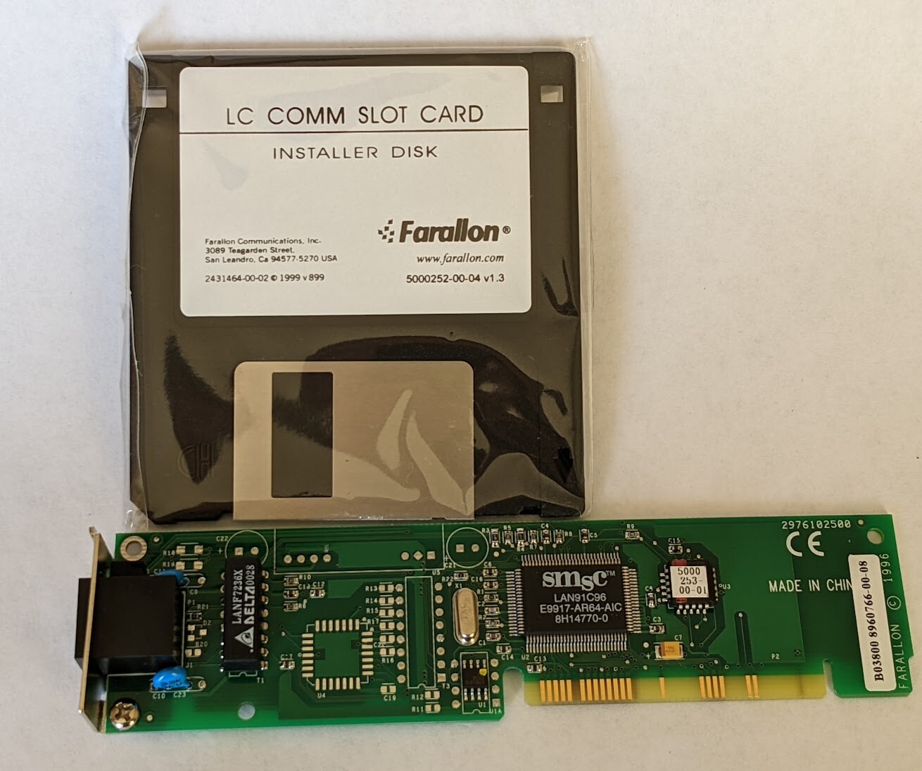 Farallon 10BASE-T Ethernet CS Card for Performa (YPN598) Comm Slot I - NOS