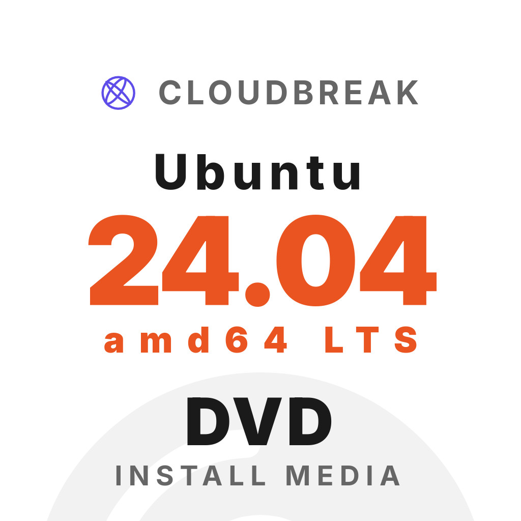 Ubuntu 24.04 amd64 LTS Bootable/Live Install DVD NEW