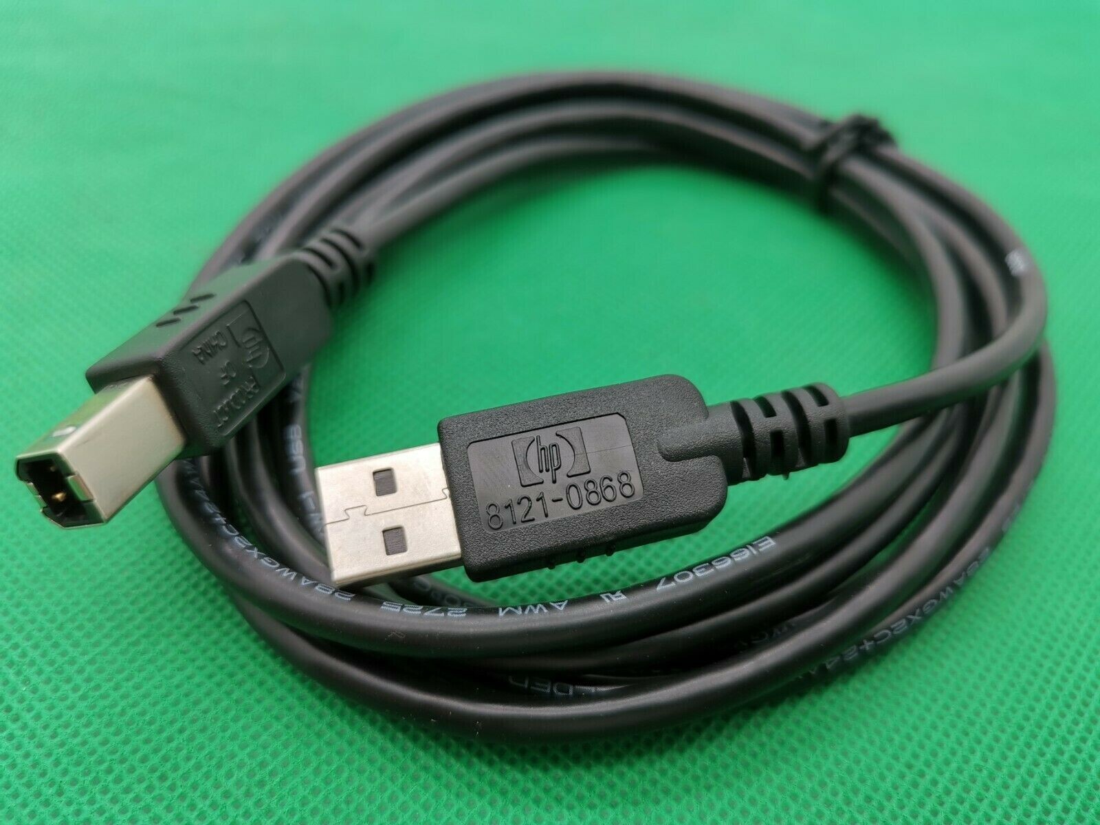 HP OEM 8121-0868 USB 2.0 A to B Printer / Scanner Cable Black 6Ft Original Cord