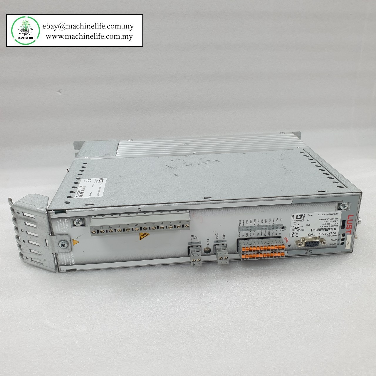 LTI Motion CDE34.008,W2.3,BR Servo Drive Used In FICO Compact Line
