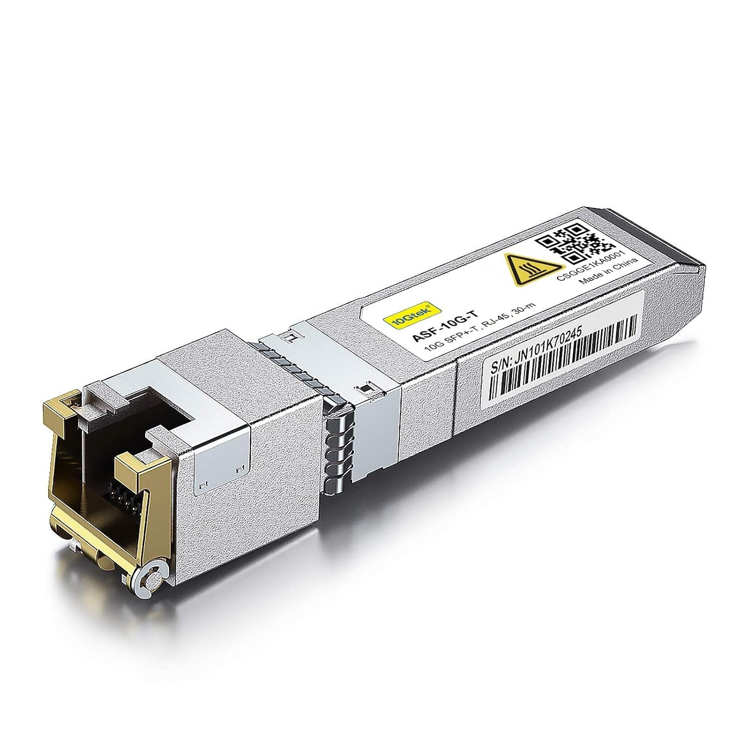 10Gtek 10GBase-T SFP+ to RJ-45 Transceiver 10Gbe Copper Ethernet CAT6a 30M