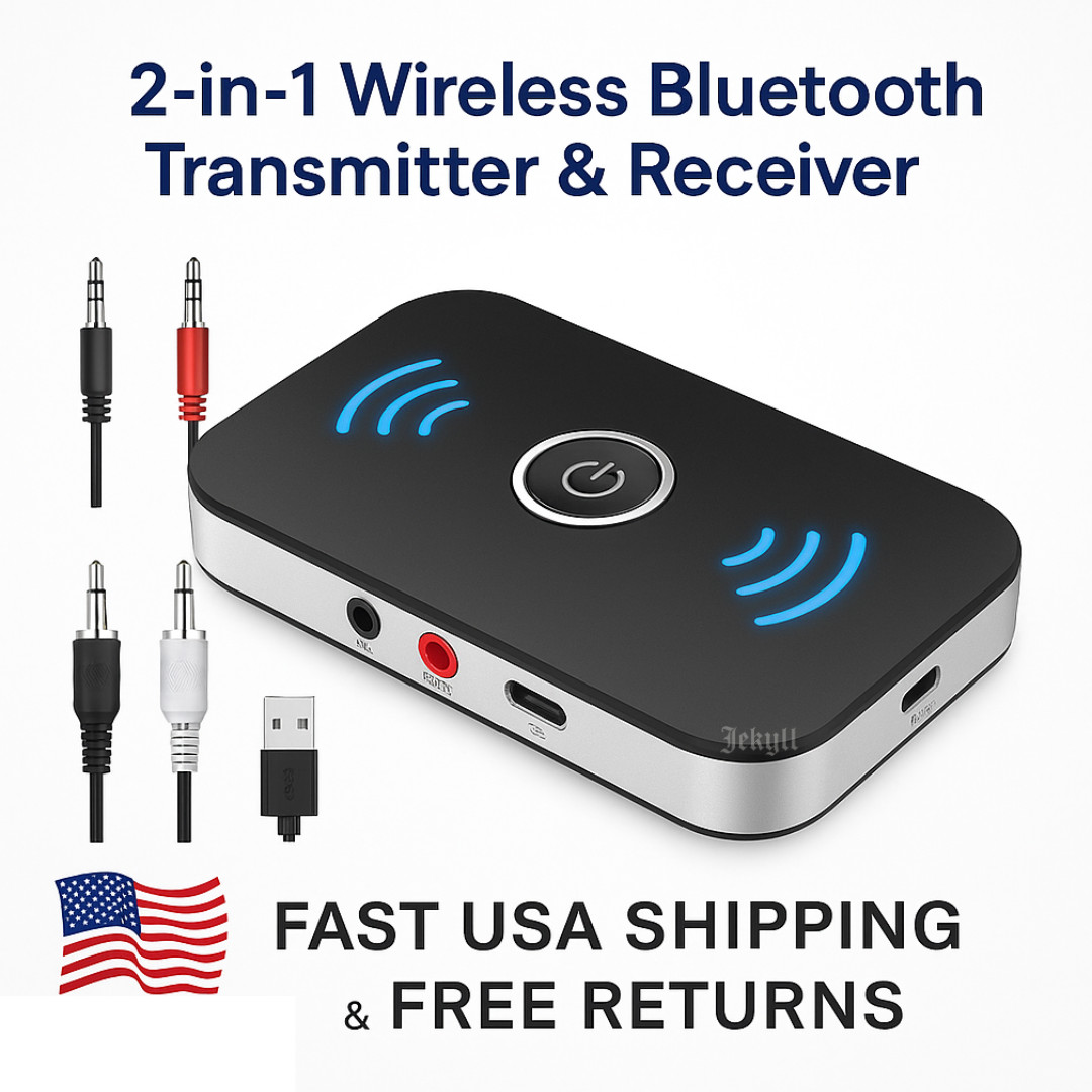 Transmisor Bluetooth 5.0 USB de Audio Receptor Adaptador para TV PC Auto Earbuds