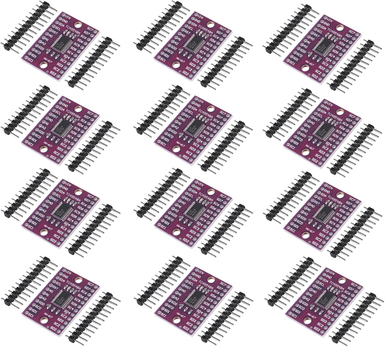 AITRIP 12PCS TCA9548A I2C IIC Multiplexer Breakout Board Module 8 Channel Expans