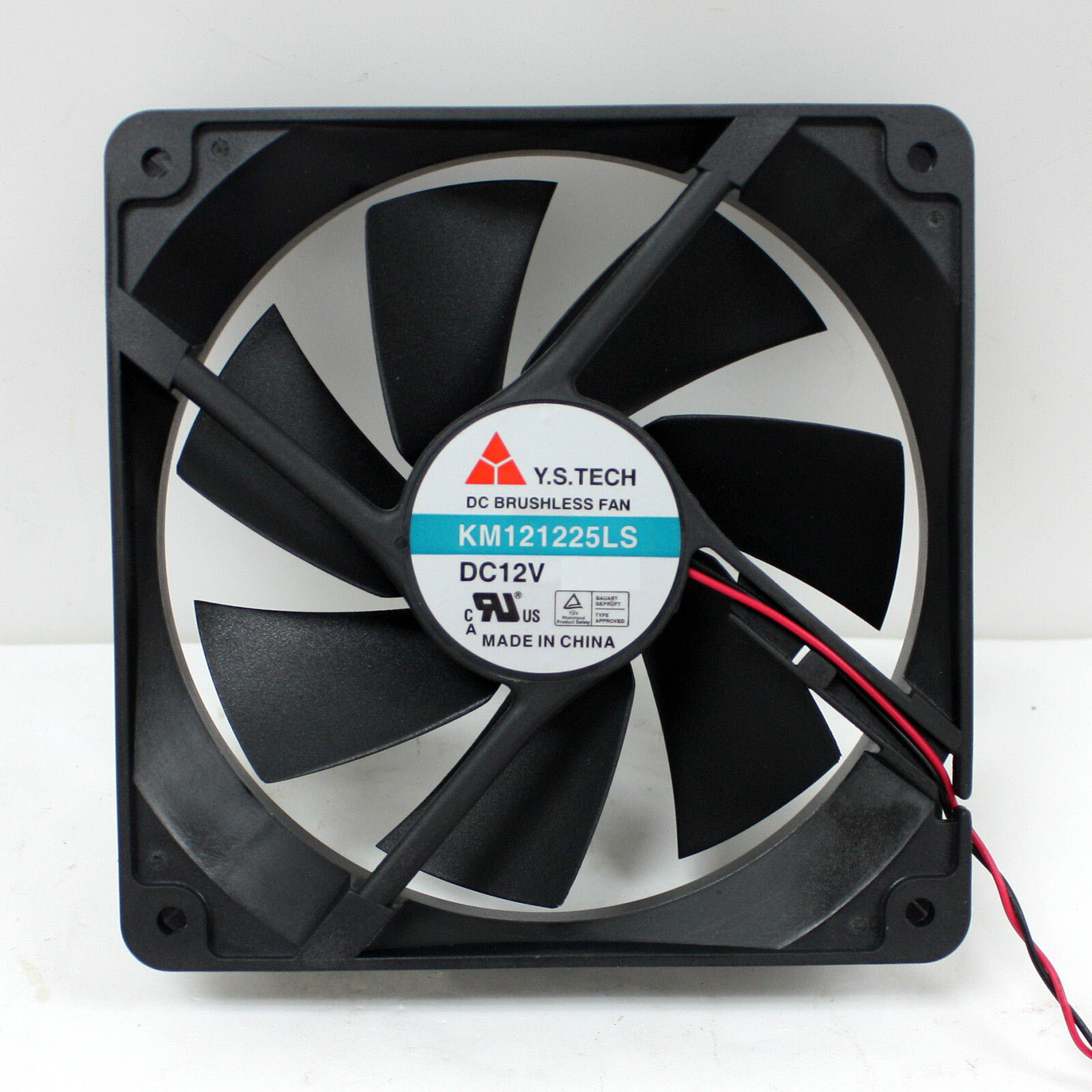 120mm Computer Case Fan Y.S. Tech DC Brushless KM121225LS 2wires