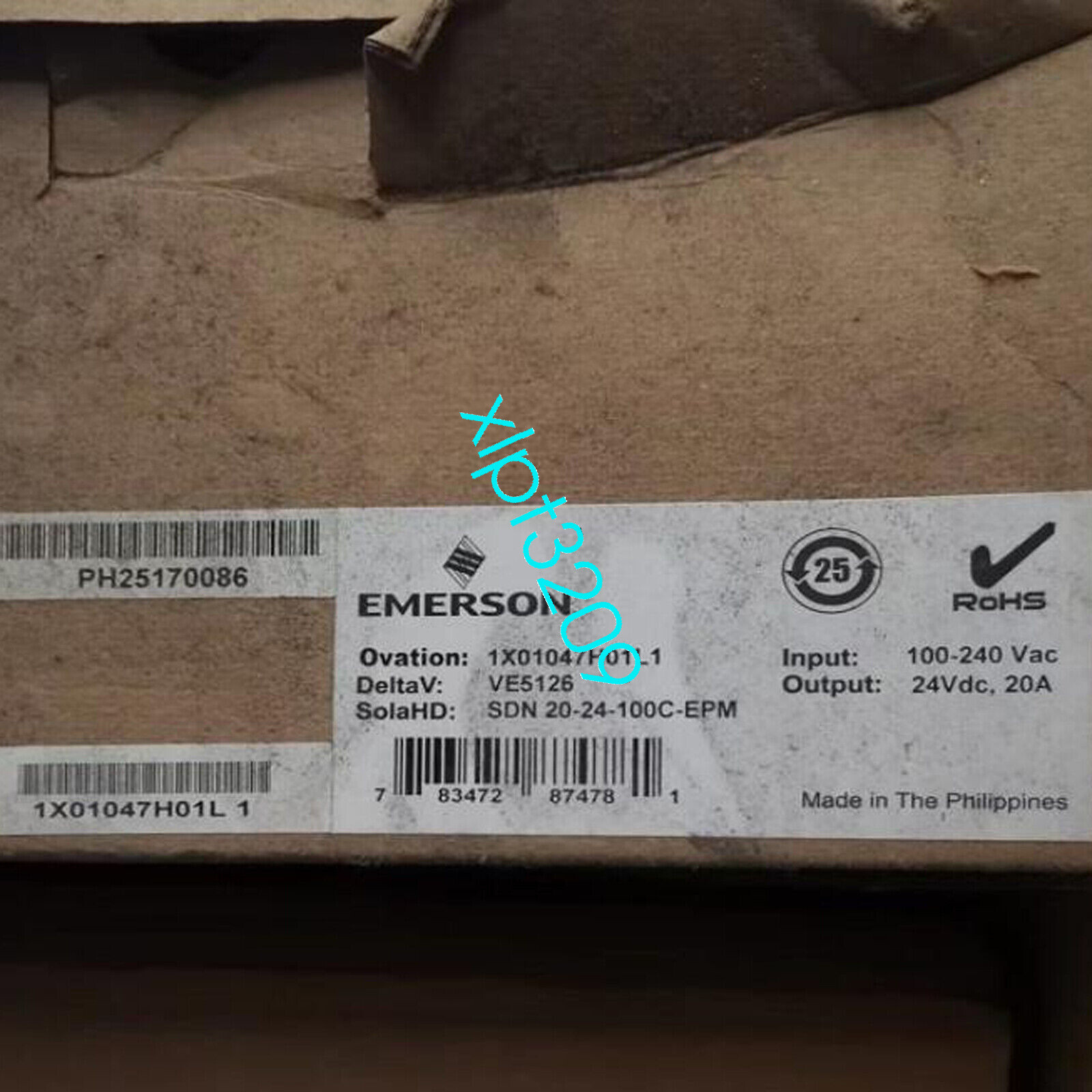 1PC NEW 1X01047H01L1 FOR Emerson Ovation DCS Power Supply Via DHL or FedEX