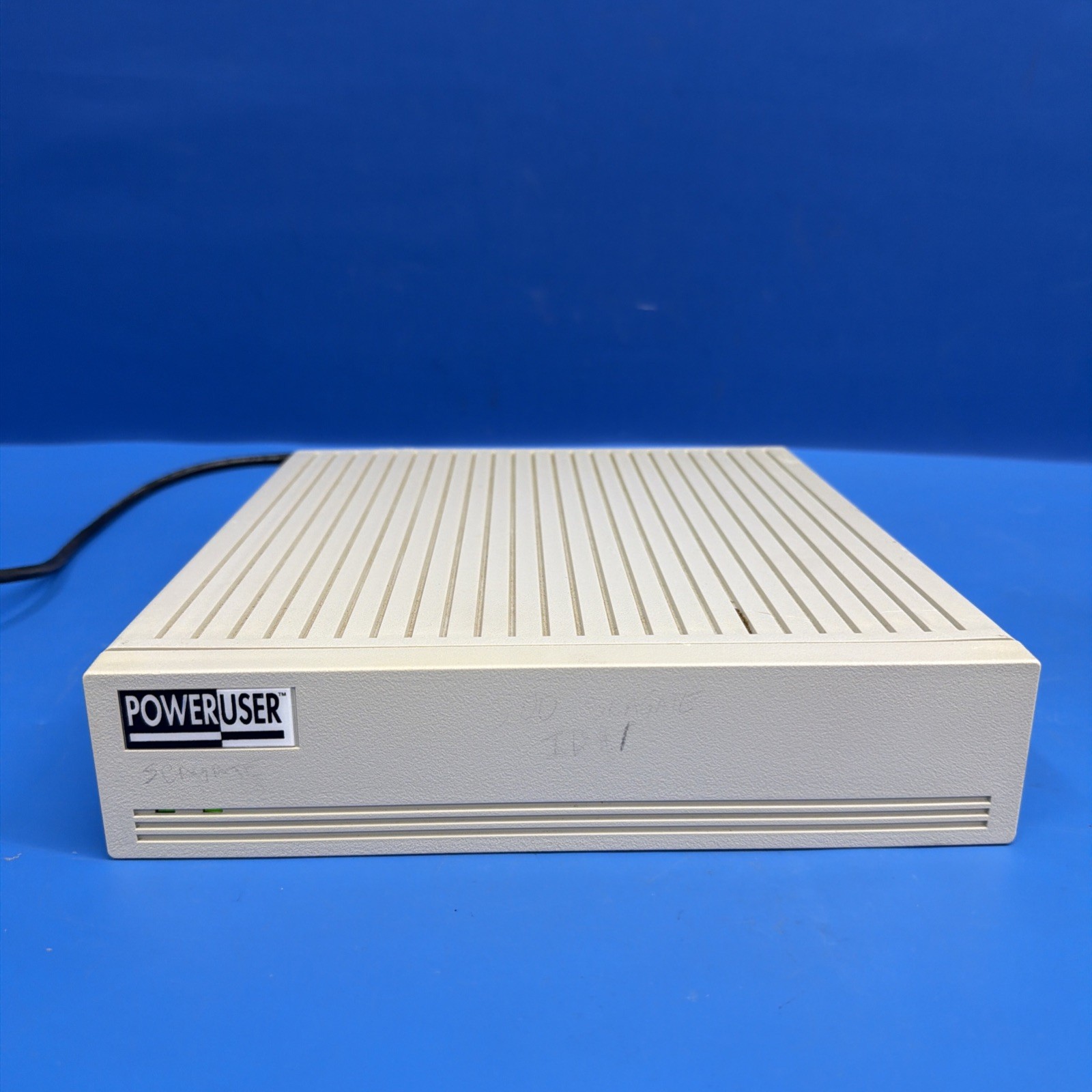 Vintage PowerUser External SCSI Drive Enclosure - Powers On - Untested