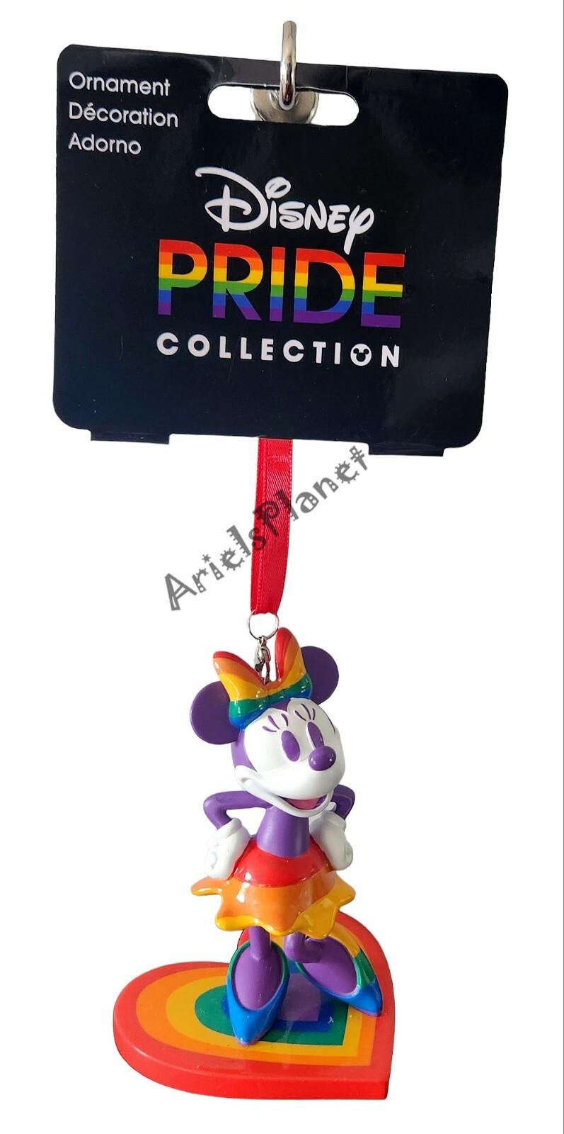 Disney Parks Pride Collection Minnie Mouse Hanging /Standing Sketchbook Ornament