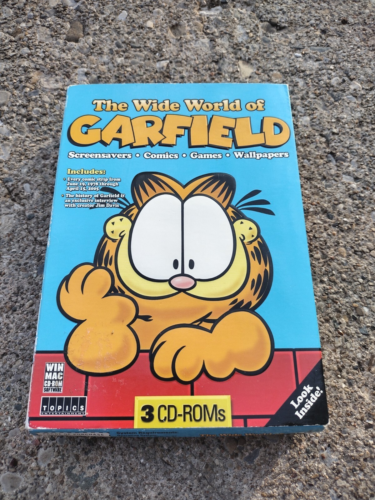 The Wide World of Garfield 3 CD-Roms EVERY Comic Strip + Much More New Unused