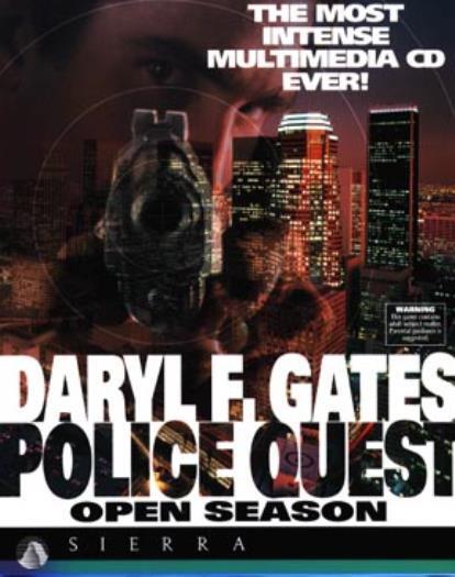 Police Quest IV 4 Open Season PC CD solve murder crime cop streets of LA game