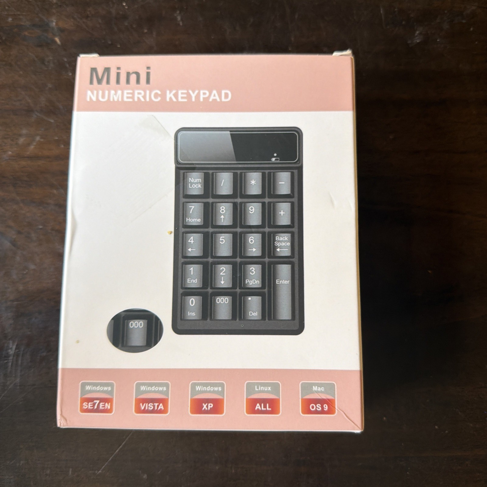 Manhattan External USB Wired Numeric Keypad Full Sized Keys Brand New