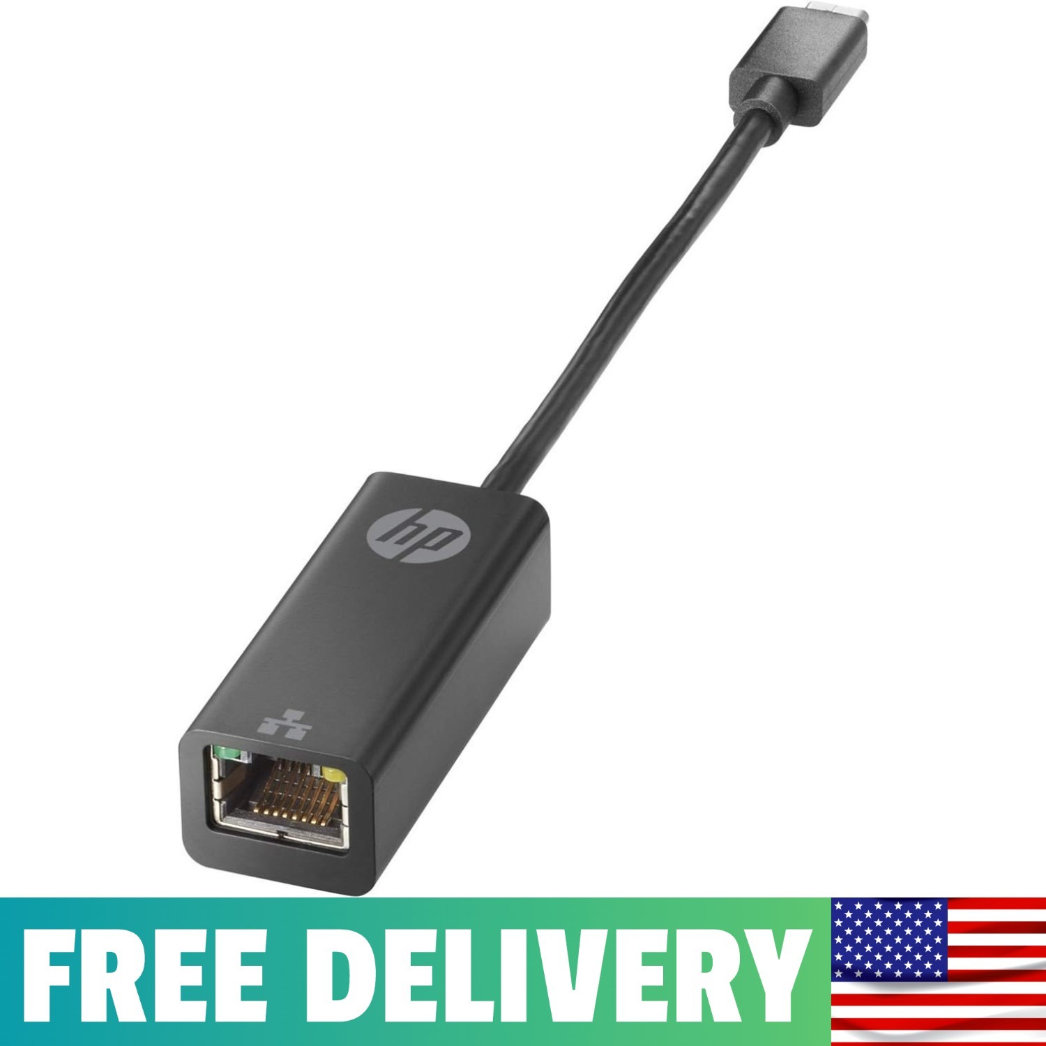 HEWLETT PACKARD USB-C To RJ45 Adapter - No Localization , Black