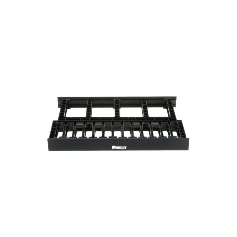 Panduit NM1 High Capacity Horizontal Dual-Sided Manager ABS 1RU Black