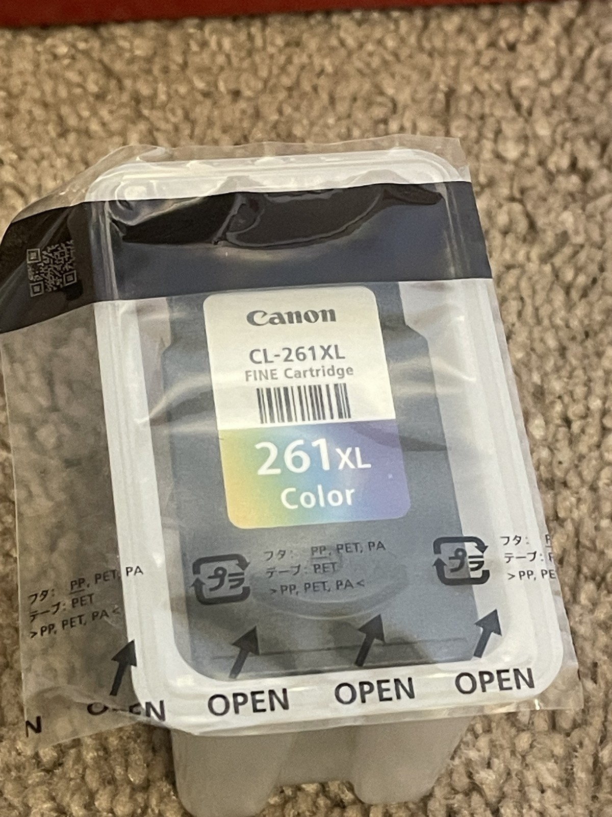 Canon CL-261XL Ink Cartridge Tri-Color XL Genuine OEM one cartridge COLOR ONLY