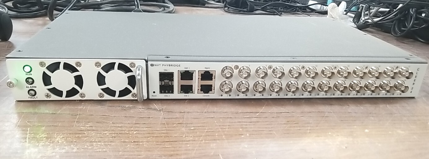 NVT Phybridge  CLEER-24 Port Managed Switch PoE Ethernet Coax IP Media Converter