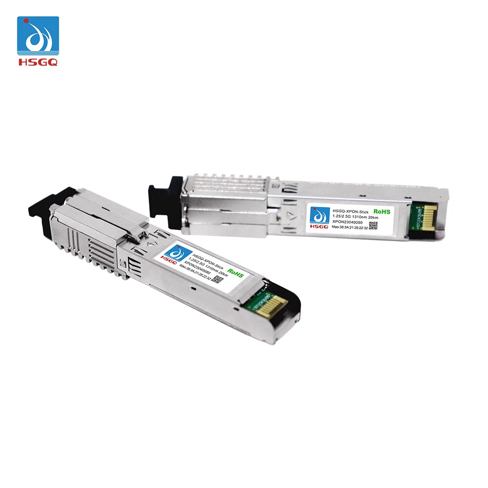 HSGQ V08 EPON & GPON stick SFP ONU With MAC SC Connector DDM pon module 20KM