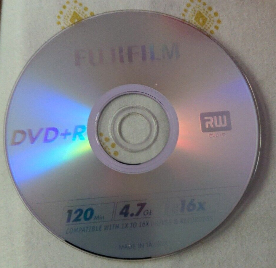 Fujifilm DVD-R 10 Pack 120 Min Blank Storage Media 4.7GB  Disc for Data Video