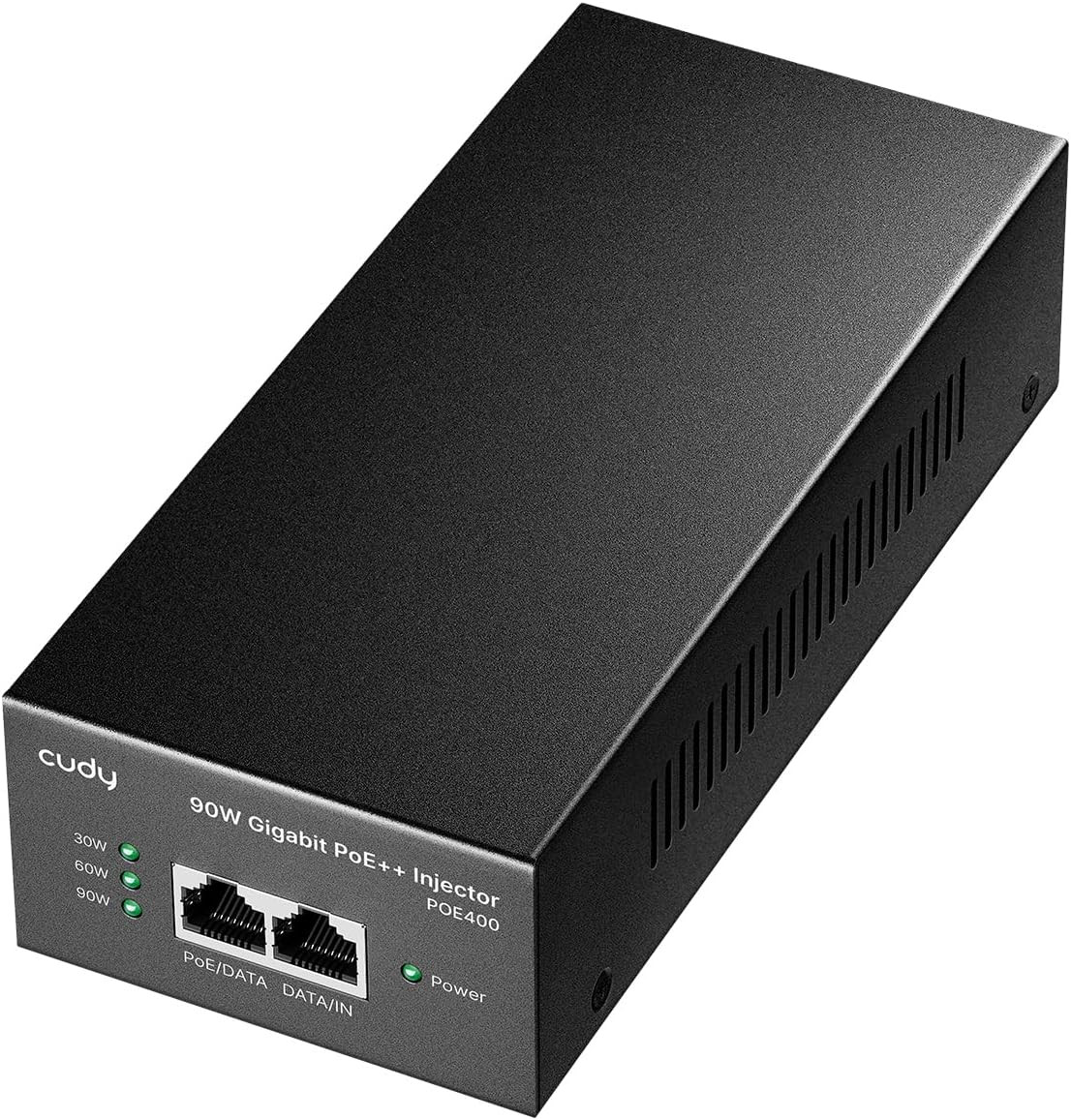 90W Gigabit Poe++ Injector, 802.3Bt/At/Af, 4-Pair, Metal, POE400